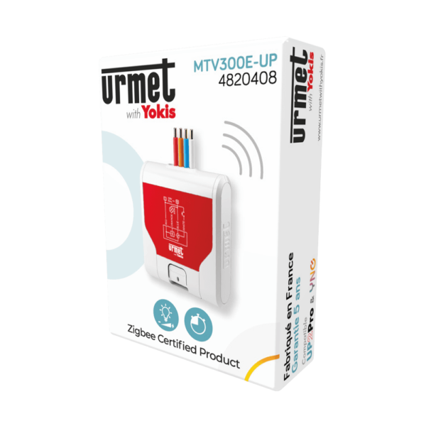 YOKIS MTV300E-UP : Faites varier un circuit d’éclairage (compatible LED) depuis une commande filaire ou un émetteur Urmet With Yokis UP.